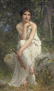 Charles-Amable Lenoir Flute Player oil painting